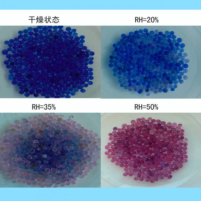 Industrial Blue Indicating Silica Gel Desiccant Stable Chemical Properties