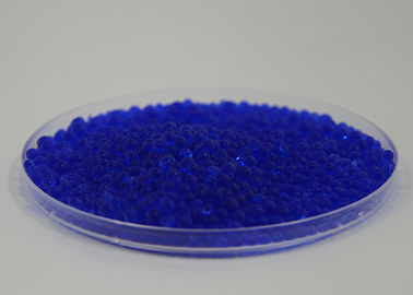China 3 - 5mm Blue Self Indicating Silica Gel , Silica Desiccant Beads Non - Toxic supplier