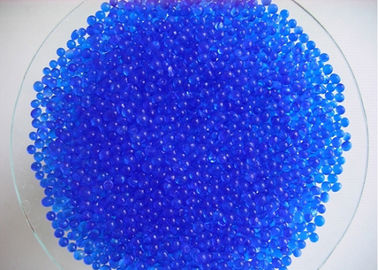 China Medical Industrial Blue Silica Gel Balls , Harmless Silica Gel Indicator Crystals supplier